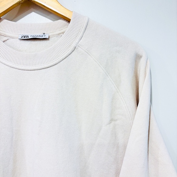 ZARA Cream crewneck sweater - Picture 3 of 8